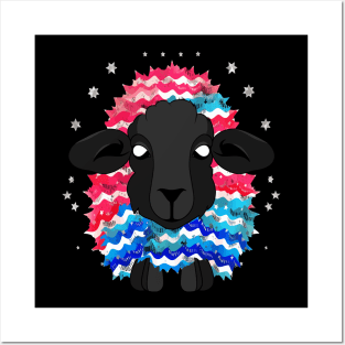 Patriotic Sheep Posters and Art